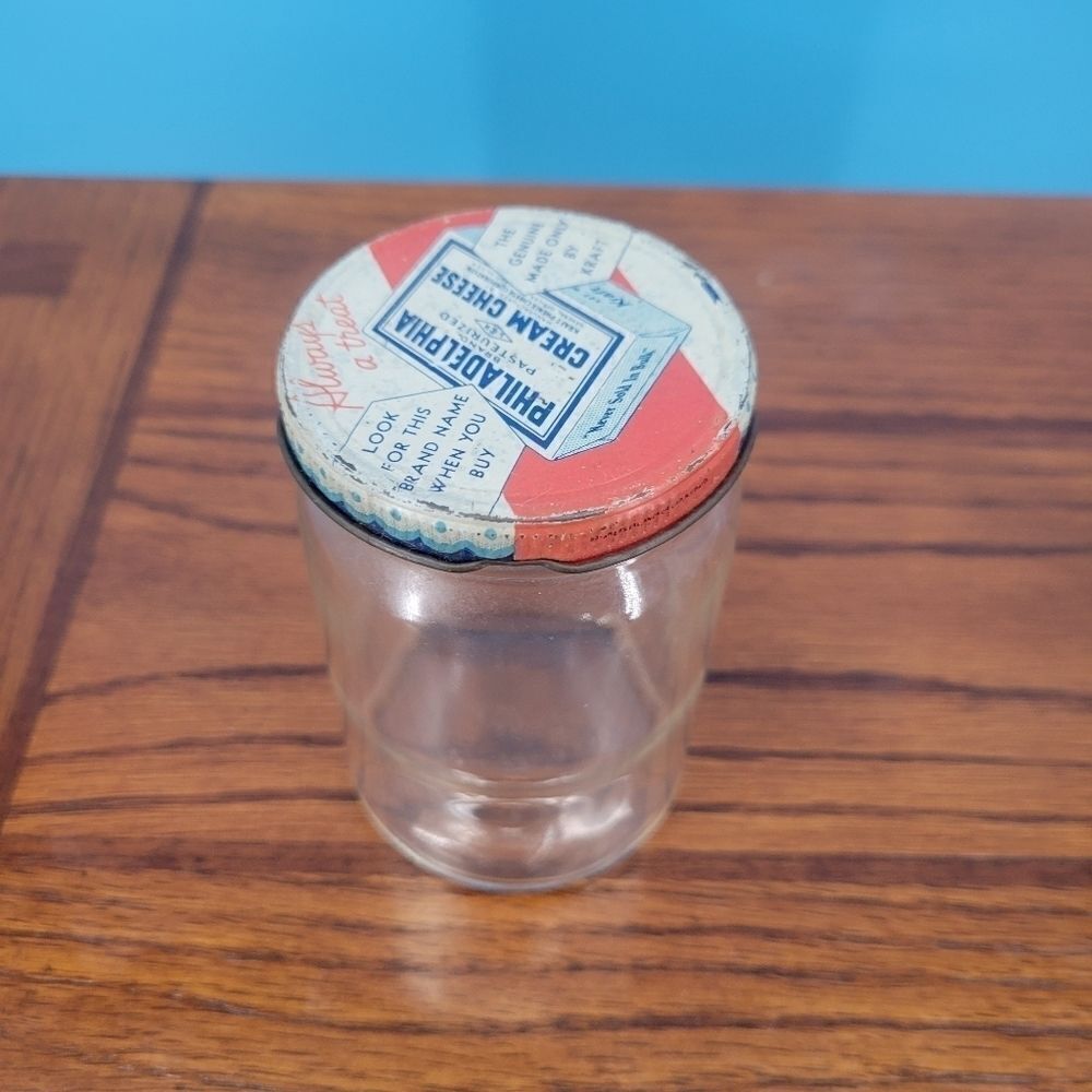 Vintage Kraft Philadelphia Cream Cheese Jar